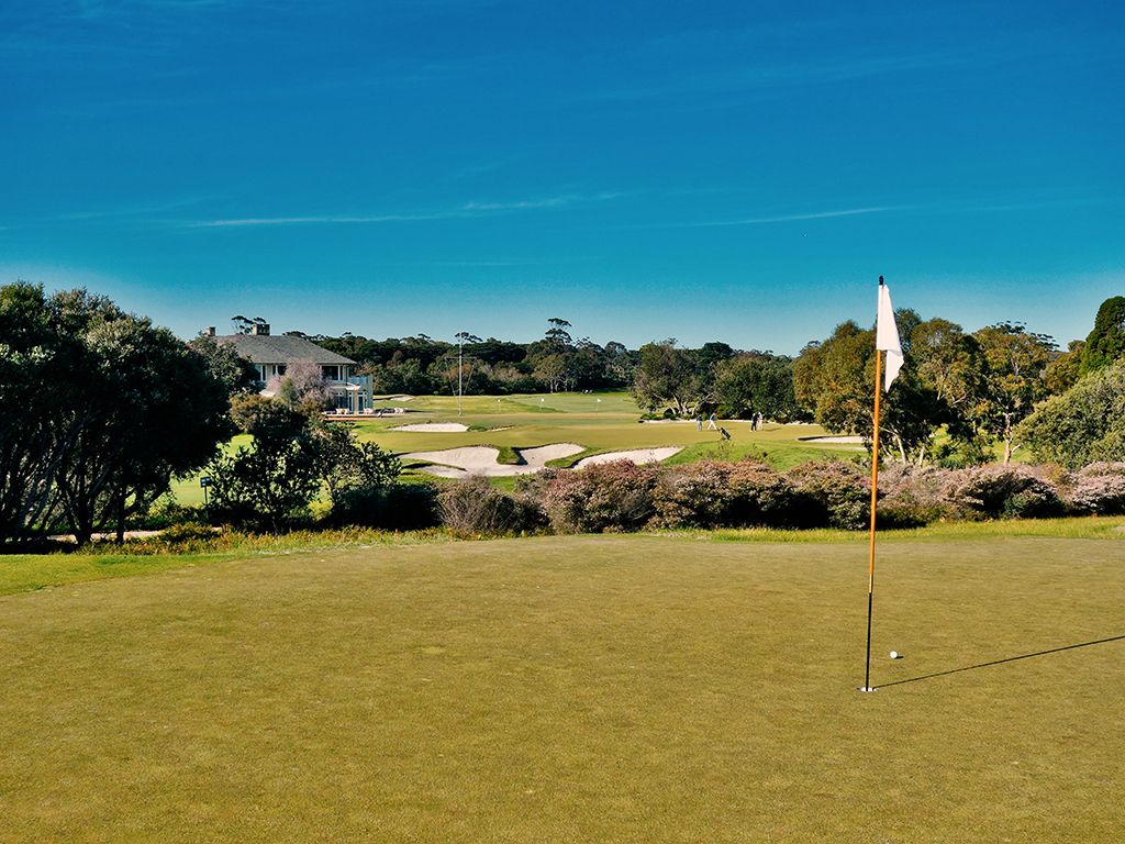 5th Hole at Royal Melbourne Golf Club (Presidents Cup) (148 Yard Par 3)
